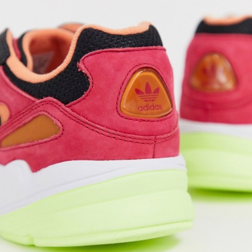 Womens Adidas Sneakers Shoes Yung 96 Neon Black - Picture 11 of 12